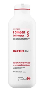 Шампунь для зміцнення та відновлення волосся Dr.FORHAIR Folligen Cell Energy 500 мл