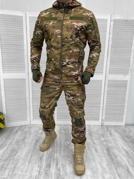Тактическая теплая зимняя военная форма комплект костюм ( Куртка + Штаны ), Камуфляж: Мультикам, Размер: L