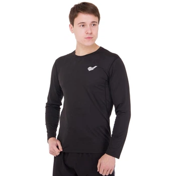 Рашгард чоловічий з довгим рукавом лонгслів Jason 027 розмір XL (48-50) Black