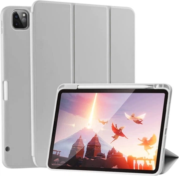Силиконовый чехол обложка + Pencil Direct Charge + Pencil Holder BBM1 для iPad Pro 11" 2020 Серый