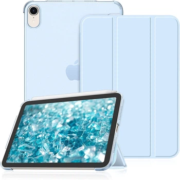 Чехол обложка BBM1 Leather для iPad Mini 6 2021/mini 7 8.3" 2024 Голубой