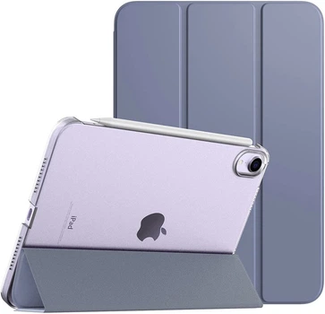 Чехол обложка BBM1 Leather для iPad Mini 6 2021/mini 7 8.3" 2024 Серо-фиолетовый
