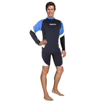 Реглан сонцезахисний Mares Rash Guard Loose Fit чоловічий (чорно-синій) S (412539.BL.S)
