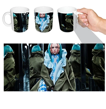 Чашка белая Billie Eilish(z0174)