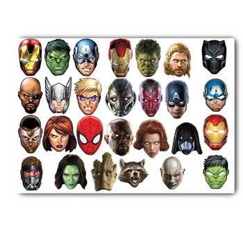 Стикеры марвел Marvel DC ДиСи комикс А4 лист (stik_098)