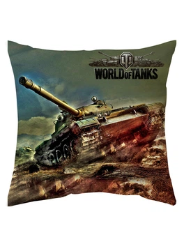 Подушка декоративная World of Tanks двухсторонняя 40х40см (p0066)