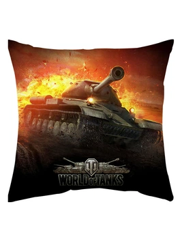 Подушка Мир танков World of tanks двухсторонняя 40х40 см (p0101)