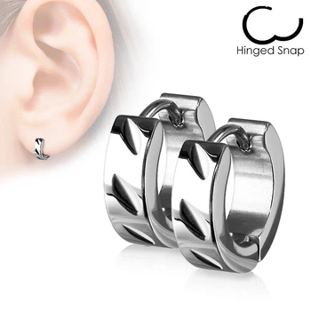 Серьги-кольца из стали Spikes SSE-005