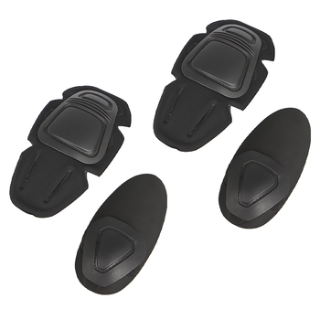 Тактические защитные наколенники налокотники Han-Wild GEN2 Black набор для защиты суставов для тактической одежды