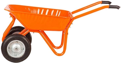 Тачка садовая/строительная 2-колесная на подшипнике Kanat Troyka TRD-482 80 л (150 кг) Orange (TRD-482)