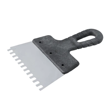 Шпатель зубчастий з нержавіючої сталі Q-tool 150 мм із зубом 6х6 мм