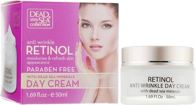 Дневной крем против морщин с ретинолом и минералами Мертвого моря - Dead Sea Collection Retinol Anti Wrinkle Day Cream 50ml (645001-4683)