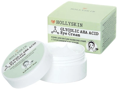 Hollyskin Glycolic AHA Acid Eye Cream Крем для шкіри навколо очей із гліколевою кислотою 10ml (1011534-33227)