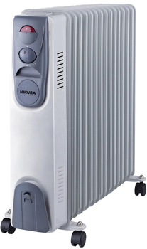 Масляний обігрівач NIKURA НY-C3-11 11 секцій, 2500W, білий