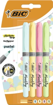Zestaw markerów tekstowych BIC Pastel 1,6 mm 4 szt. (3086123538474)