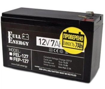Свинцево-кислотна акумуляторна батарея Full Energy FEP-127 7А•г 12В