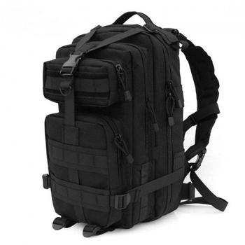 Тактичний штурмовий військовий рюкзак Assault Belt M-07 Oxford 600D 45 літрів Чорний