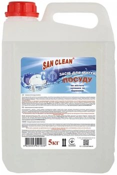 Засіб для миття посуду San Clean Прозорий 5 л (4820003541036)