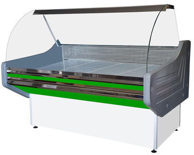 Холодильная витрина Универсальная COLD eco Prime Uni-D Cold 2.4 м зелёно-белая