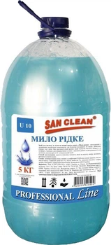 Рідке мило San Clean Prof Блакитне 5 л (4820003544402)