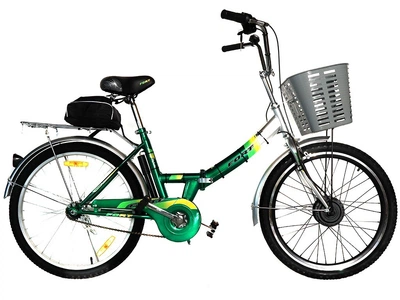 Электровелосипед складной VELOMOTOR Twist 24" колесо 350Вт (36В 7Ач в сумке) литий-ионный аккумулятор