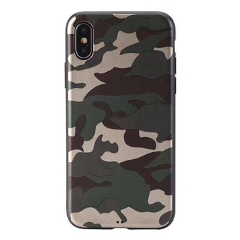 Чехол накладка xCase на iPhone XS Max Dark green Camouflage case
