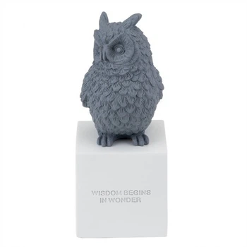 Статуэтка "Owl" 25х10х10 см. Серая (5076/8924-010)