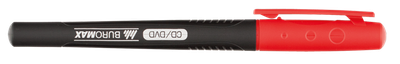 Маркер BUROMAX для CD-DVD 0.5 мм водостійкий червоний (BM.8702-05)