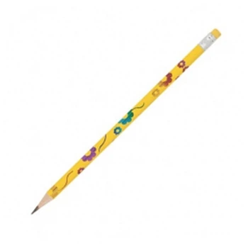 Олівець графітовий ZiBi Flowers HB з гумкою (ZB.2300)