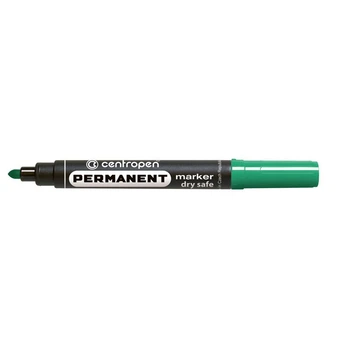 Маркер перманентний Centropen Permanent Dry Safe 2.5 мм Зелений (8510/04)