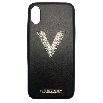 Чохол накладка на iPhone Х чорний, V