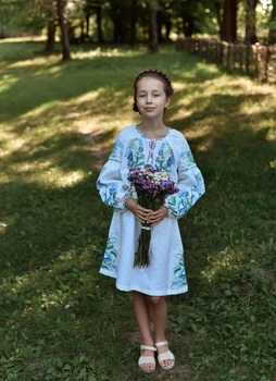 Сукня на дівчинку Vyshyvanka Птаха 116 біла 4346