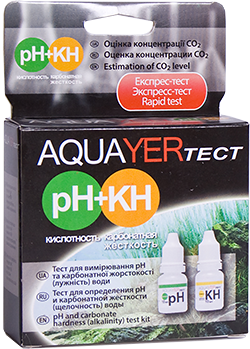 AQUAYER тест pH+КН (кислотність/карбонатна жорсткість, лужність)