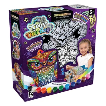 Набор креативного творчества "My Color Owl-Bag" Danko Toys COWL-01-01U укр, рюкзак раскраска