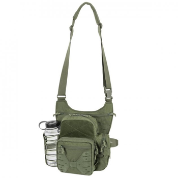 Сумка рюкзак через плече Зелена Helikon-Tex EDC SIDE BAG OLIVE GREEN (TB-PPK-CD-02)