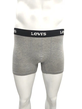 Чоловічі труси - боксеры Levis 4шт.в упаковці, червоний в полоску, чорний, синій, сірий, хлопок стрейч, размер S