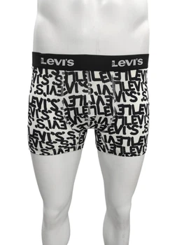 Чоловічі труси - боксеры Levis 4 шт. чорний, чорно-білий, сірий,, хлопок стрейч, размір S