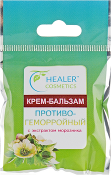 Крем-бальзам противогеморройный к экстрактом морозника - Healer Cosmetics 10g (726184-24965)