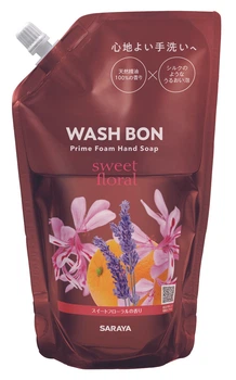 Пена-мыло для рук с ароматом цветов Wash Bon, запаска, 500 мл