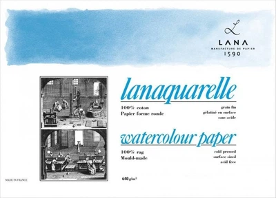 Бумага акварельная Hahnemuhle Lanaquarelle 640 г/м2 CP, 56 x 76 см, лист