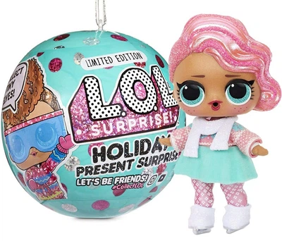 Игровой набор Кукла L.O.L. Surprise! Holiday Present серии (MGA Entertainment, США) Новогодний лук ЛОЛ Сюрпрайз (572329)