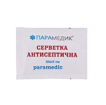 Салфетка Парамедик антисептическая бактерицидная №10 (НФ-00001694)
