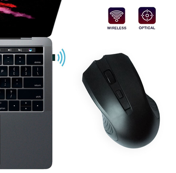 Компьютерная мышь беспроводная "Wireless Mouse G-698" Черная, мышка для пк/ноутбука (1009354-Black)