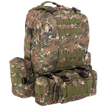 Рюкзак тактический с подсумками, рейдовый военный SP-Sport ZK-5504 55л камуфляж Marpat