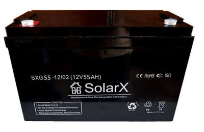 Акумуляторна батарея SolarX SXG 55-12