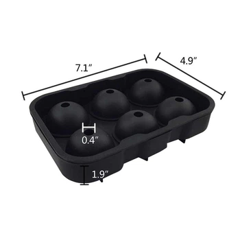 Форма силиконовая для льда Шарики 4.5см двойная Ice Ball для виски