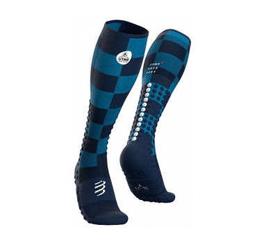 Компрессионные гольфы Compressport Full Socks Race & Recovery - UTMB 2021 Т3(42-44) Синие