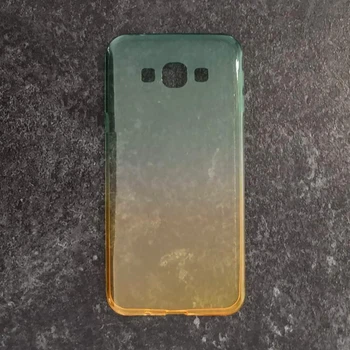 Чохол Shell для Samsung Galaxy A8 A800F Зелено-жовтий градієнт