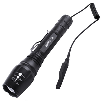 Подствольный фонарь с оптическим зумом для охоты Police Q8668-T6 Черный