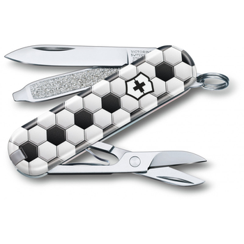 Складной швейцарский нож Victorinox Vx06223.L2007 Classic LE World Of Soccer 7 функций 58 мм спортивный дизайн